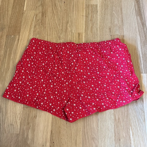 🆕 LOFT Sleep Red and White Star Pattern Pajama Shorts Women’s Size Small - Picture 8 of 11